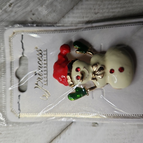 Vintage Princess Accessories Snowman ⛄️ Brooch - Picture 2 of 5